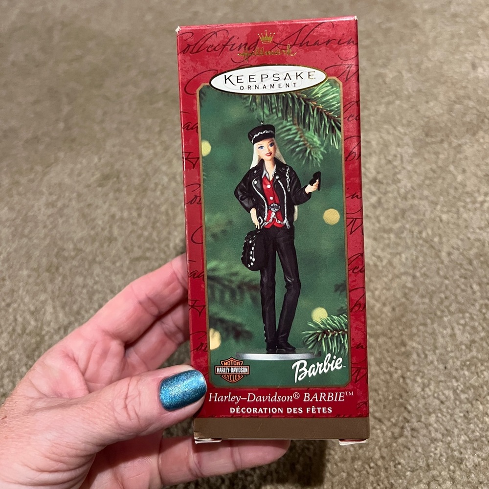 Hallmark Barbie Harley Davidson Ornament Holiday Collector's Series Christmas